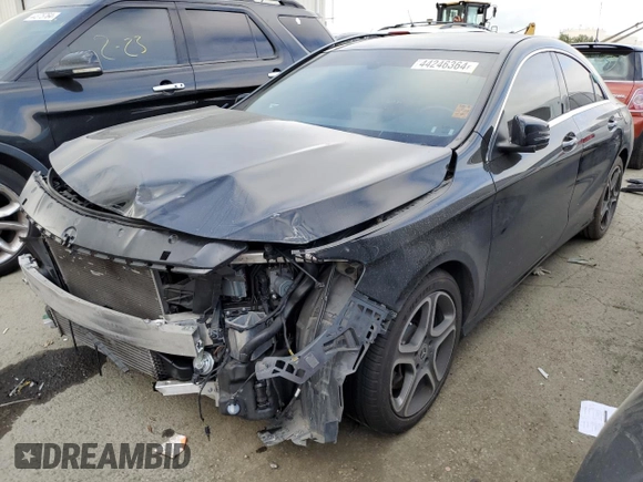 2019 Mercedes-Benz CLA 250 with VIN WDDSJ4EB1KN720118, listed as a Copart auction lot 44246364 with 50,466 mi miles and . Bid and sale history available at DreamBid. Image 1.