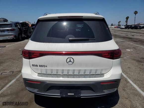 2023 Mercedes-Benz EQB with VIN W1N9M0CB3PN031452, listed as a Copart auction lot 60903184 with 5,208 mi miles and Salvage Title. Bid and sale history available at carsss.com. Image 6.