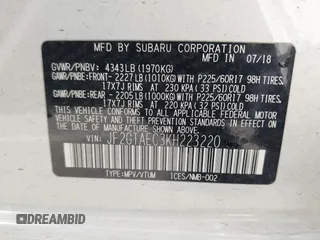 2019 Subaru Crosstrek Premium с VIN JF2GTAEC3KH223220, выставлен на аукционе IAAI как лот 42370028 с пробегом Не указан миль и . История ставок и продаж доступна на DreamBid. Изображение 9.