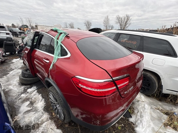 2018 Mercedes-Benz GLC with VIN WDC0J4KB2JF322652, listed as a Copart auction lot 85880574 with 1 mi miles and Non Repairable. Bid and sale history available at carsss.com. Image 3.