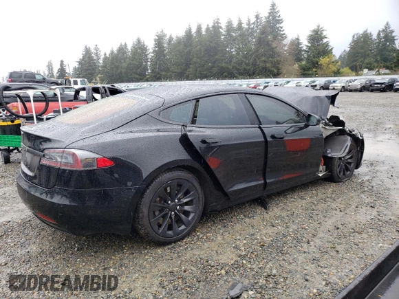 2016 Tesla Model S 70 with VIN 5YJSA1E16GF148517, listed as a Copart auction lot 52163195 with 179,172 mi miles and Salvage title. Bid and sale history available at DreamBid. Image 3.