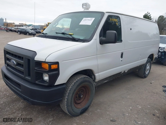 2011 Ford Econoline Cargo Van Commercial with VIN 1FTNE2ELXBDA18488, listed as a IAAI auction lot 41879449 with 148,640 mi miles. Bid and sale history available at carsss.com. Image 17.