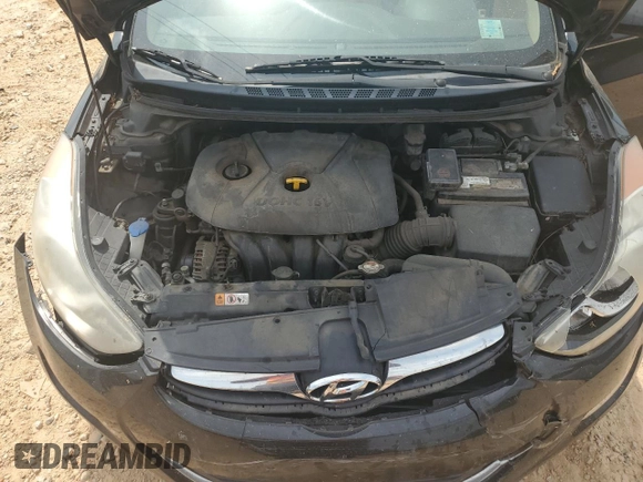 2013 Hyundai Elantra GLS with VIN 5NPDH4AE4DH204210, listed as a Copart auction lot 62301455 with 246,229 mi miles and Salvage title. Bid and sale history available at DreamBid. Image 11.