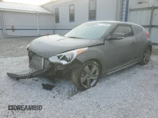 2014 Hyundai Veloster Turbo with VIN KMHTC6AE9EU206611, listed as a Copart auction lot 51590525 with 70,681 mi miles and Salvage title. Bid and sale history available at DreamBid. Image 1.