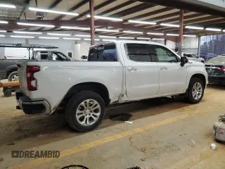 2023 Chevrolet Silverado 1500 LTZ with VIN 2GCUDGED2P1155058, listed as a Copart auction lot 46881105 with 41,110 mi miles and Salvage Title. Bid and sale history available at carsss.com. Image 3.