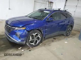 2022 Hyundai Tucson SEL with VIN 5NMJC3AE1NH052090, listed as a Copart auction lot 53451075 with Not provided miles and Salvage title. Bid and sale history available at DreamBid. Image 1.