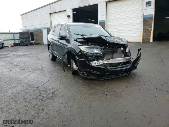 2019 Honda Pilot EX-L with VIN 5FNYF6H59KB042658, listed as a Copart auction lot 46884655 with 88,439 mi miles and Salvage Title. Bid and sale history available at carsss.com. Image 14.
