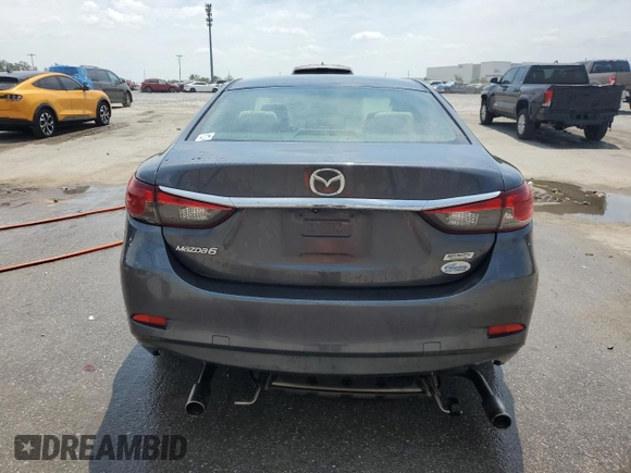 2015 Mazda 6 i Sport with VIN JM1GJ1U59F1219422, listed as a Copart auction lot 54201285 with 202,686 mi miles and Salvage Title. Bid and sale history available at DreamBid. Image 6.