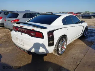2012 Dodge Charger SE with VIN 2C3CDXBG4CH110736, listed as a IAAI auction lot 41886198 with 193,882 mi miles. Bid and sale history available at carsss.com. Image 4.