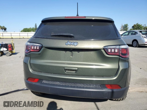 2019 Jeep Compass Sport with VIN 3C4NJCAB5KT731193, listed as a Copart auction lot 57356565 with Not provided miles and Salvage title. Bid and sale history available at DreamBid. Image 6.