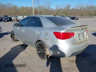 2013 Kia Forte SX with VIN KNAFW4A38D5666280, listed as a IAAI auction lot 41804208 with 76,045 mi miles. Bid and sale history available at carsss.com. Image 3.