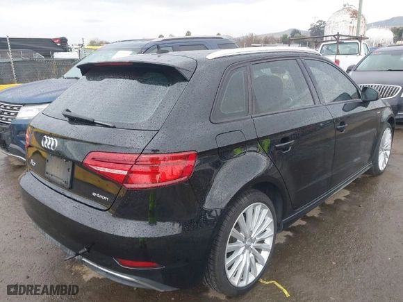 2017 Audi A3 Sportback e-tron Premium with VIN WAUUPBFF4HA097856, listed as a IAAI auction lot 41484353 with 124,816 mi miles. Bid and sale history available at carsss.com. Image 4.