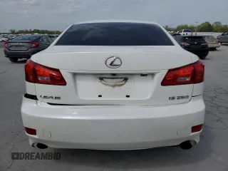 2006 Lexus IS 250 with VIN JTHBK262865016822, listed as a Copart auction lot 53750395 with 207,438 mi miles and Salvage Title. Bid and sale history available at DreamBid. Image 6.
