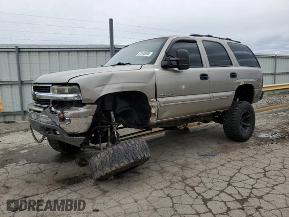 2000 Chevrolet Tahoe LS with VIN 1GNEK13T7YJ148901, listed as a Copart auction lot 51840995 with 195,543 mi miles and Salvage title. Bid and sale history available at DreamBid. Image 1.