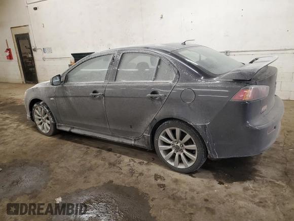 2011 Mitsubishi Lancer GTS with VIN JA32U8FW7BU010543, listed as a Copart auction lot 43706055 with 119,855 mi miles and Salvage Title. Bid and sale history available at carsss.com. Image 2.
