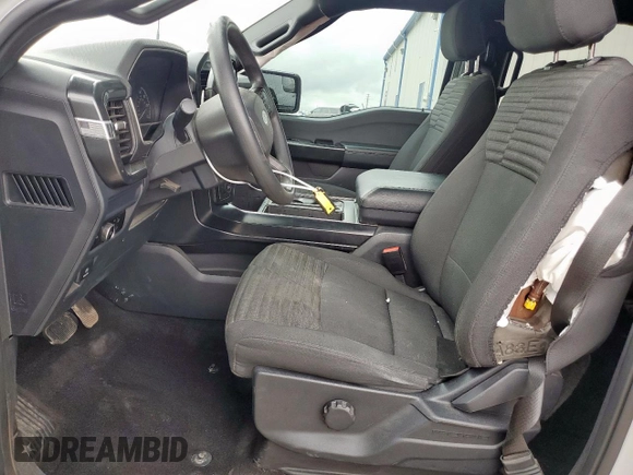 2023 Ford F-150 XL with VIN 1FTEW1CP8PKD11810, listed as a Copart auction lot 60453315 with 83,312 mi miles and Salvage title. Bid and sale history available at DreamBid. Image 7.