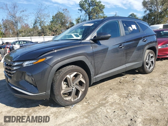 2023 Hyundai Tucson SEL z VIN 5NMJFCAE8PH259733, wystawiony jako Copart lot #80124744 z przebiegiem 26 607 mil mil oraz Szkoda całkowita • Salvage title. Historia ofert i sprzedaży dostępna na DreamBid. Obrazek 1.