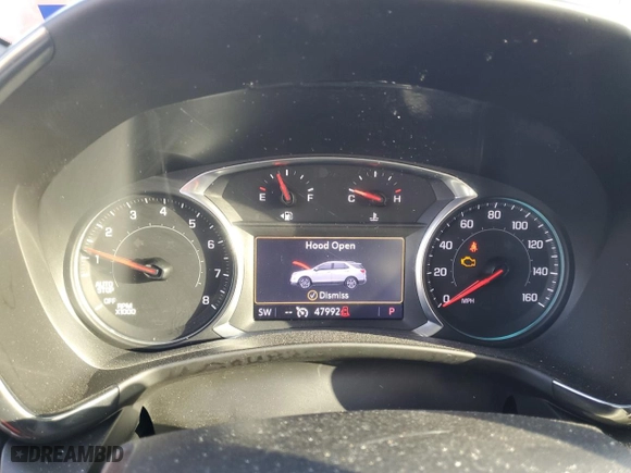2022 Chevrolet Equinox RS with VIN 3GNAXMEV8NS154152, listed as a Copart auction lot 52093335 with 47,992 mi miles and Salvage Title. Bid and sale history available at carsss.com. Image 9.