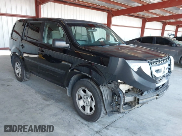 2010 Honda Pilot LX with VIN 5FNYF3H22AB010735, listed as a IAAI auction lot 41345443 with 109,024 mi miles and . Bid and sale history available at DreamBid. Image 1.