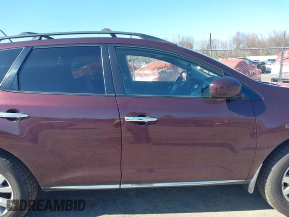 2013 Nissan Murano SV with VIN JN8AZ1MW4DW310576, listed as a IAAI auction lot 41916168 with 192,062 mi miles. Bid and sale history available at carsss.com. Image 14.