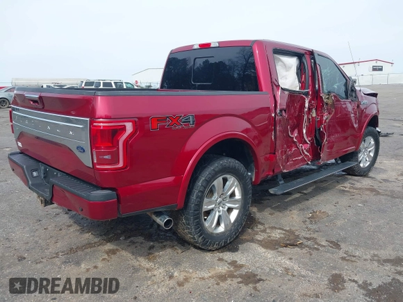 2017 Ford F-150 XL with VIN 1FTEW1EF2HFA96889, listed as a IAAI auction lot 41740720 with 78,543 mi miles. Bid and sale history available at carsss.com. Image 4.