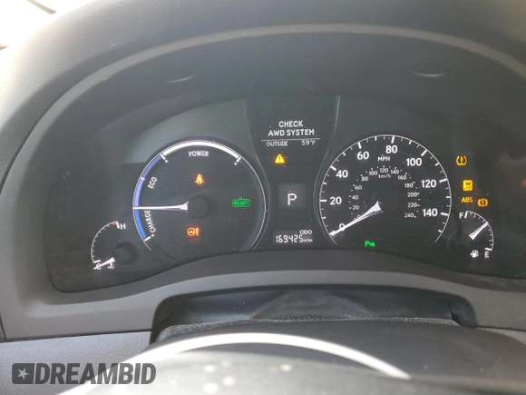 2013 Lexus RX 450h with VIN JTJBC1BA2D2439770, listed as a Copart auction lot 55310945 with 169,425 mi miles and Salvage title. Bid and sale history available at DreamBid. Image 9.