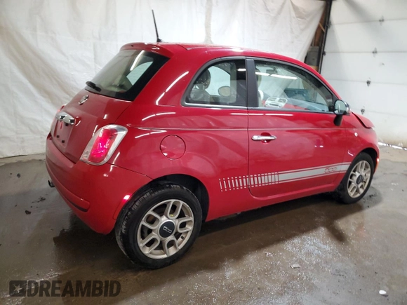 2012 FIAT 500 Pop with VIN 3C3CFFAR0CT243198, listed as a Copart auction lot 63317325 with 54,537 mi miles and Salvage title. Bid and sale history available at DreamBid. Image 3.