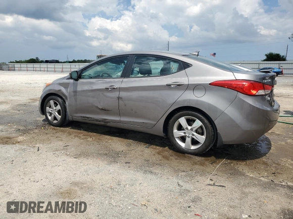 2013 Hyundai Elantra GLS with VIN 5NPDH4AE2DH408021, listed as a Copart auction lot 60660675 with 75,026 mi miles and Salvage title. Bid and sale history available at DreamBid. Image 2.