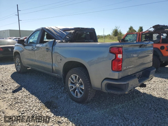 2021 Chevrolet Silverado 1500 RST with VIN 3GCUYEED9MG275757, listed as a Copart auction lot 75471624 with 75,708 mi miles and Salvage Title. Bid and sale history available at carsss.com. Image 2.