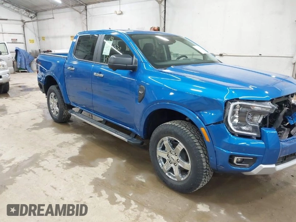 2024 Ford Ranger XLT with VIN 1FTER4HH7RLE69434, listed as a IAAI auction lot 41900530 with 3 mi miles. Bid and sale history available at carsss.com. Image 1.