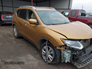 2015 Nissan Rogue S with VIN KNMAT2MT0FP505905, listed as a IAAI auction lot 41205226 with 180,958 mi miles. Bid and sale history available at carsss.com. Image 1.