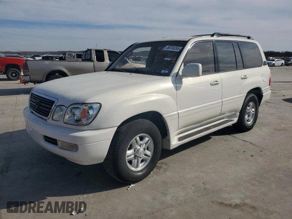 2002 Lexus LX 470 z VIN JTJHT00W623514108, wystawiony jako Copart lot #88704265 z przebiegiem Nie podano mil oraz Tytuł czysty. Historia ofert i sprzedaży dostępna na DreamBid. Obrazek 1.