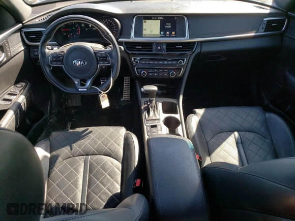 2016 Kia Optima SXL Turbo with VIN 5XXGV4L21GG083385, listed as a Copart auction lot 53548285 with 73,096 mi miles and Salvage title. Bid and sale history available at DreamBid. Image 8.