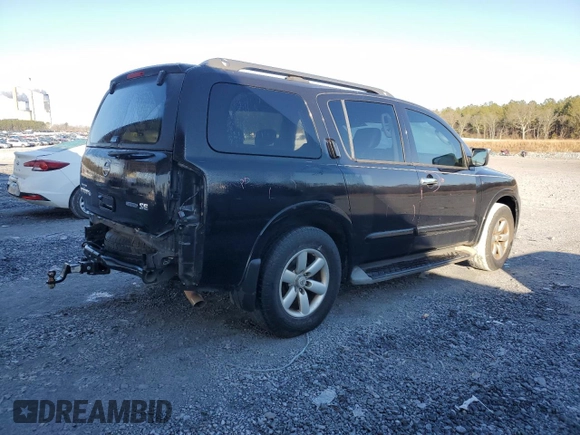2010 Nissan Armada SE z VIN 5N1BA0ND7AN610849, wystawiony jako Copart lot #41837545 z przebiegiem 160 828 mil mil oraz Szkoda całkowita • Salvage title. Historia ofert i sprzedaży dostępna na DreamBid. Obrazek 3.