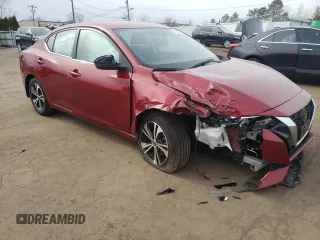 2021 Nissan Sentra SV with VIN 3N1AB8CV6MY319339, listed as a Copart auction lot 51380455 with 47,578 mi miles and Salvage Title. Bid and sale history available at DreamBid. Image 4.