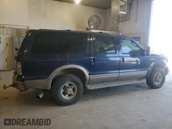 2005 Ford Excursion Eddie Bauer z VIN 1FMSU45P05ED40748, wystawiony jako Copart lot #55060805 z przebiegiem 286 908 mil mil oraz Szkoda całkowita • Salvage title. Historia ofert i sprzedaży dostępna na DreamBid. Obrazek 3.