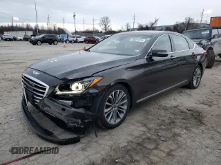 2016 Hyundai Genesis 3.8L with VIN KMHGN4JE9GU125823, listed as a Copart auction lot 86921224 with 58,950 mi miles and Salvage Title. Bid and sale history available at carsss.com. Image 1.