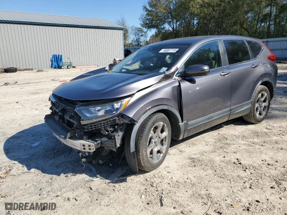 2018 Honda CR-V EX-L with VIN 7FARW1H89JE003797, listed as a Copart auction lot 49387715 with 0 mi miles and Salvage Title. Bid and sale history available at carsss.com. Image 1.