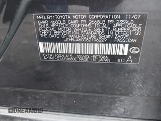2008 Lexus ES 330 z VIN JTHBJ46G082196229, wystawiony jako IAAI lot #42241358 z przebiegiem 240 786 mil mil oraz . Historia ofert i sprzedaży dostępna na DreamBid. Obrazek 9.