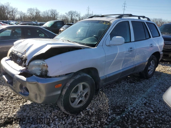 2002 Hyundai Santa Fe GLS with VIN KM8SC73D92U238329, listed as a Copart auction lot 85216264 with 107,371 mi miles and Salvage Title. Bid and sale history available at carsss.com. Image 1.