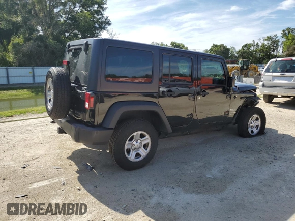 2018 Jeep Wrangler Unlimited Sport with VIN 1C4BJWDG5JL822969, listed as a Copart auction lot 61240135 with 80,276 mi miles and Salvage title. Bid and sale history available at DreamBid. Image 3.