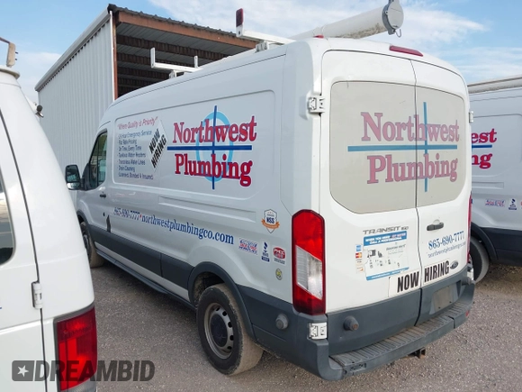 2015 Ford Transit Cargo with VIN 1FTNE2CM7FKA78466, listed as a IAAI auction lot 42074455 with 214,797 mi miles and . Bid and sale history available at carsss.com. Image 14.