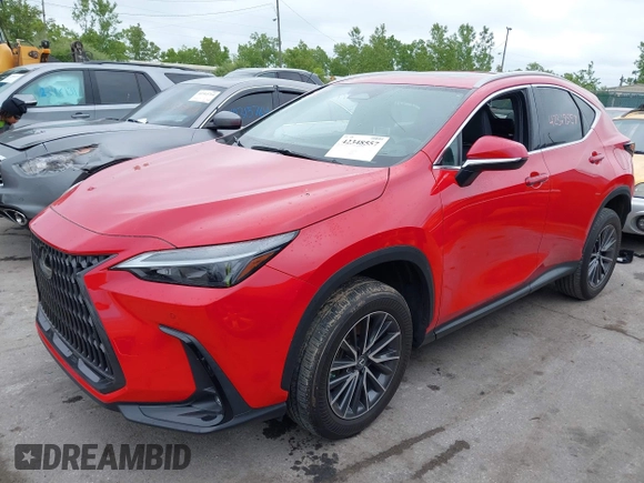2022 Lexus NX 250 Premium with VIN 2T2GDCAZ2NC002889, listed as a IAAI auction lot 42348557 with 19,447 mi miles and . Bid and sale history available at DreamBid. Image 2.