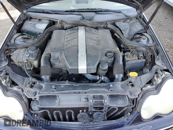 2001 Mercedes-Benz C 320 with VIN WDBRF64J61F078422, listed as a Copart auction lot 78873084 with 236,278 mi miles and Salvage Title. Bid and sale history available at DreamBid. Image 11.