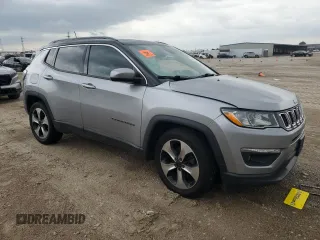 2018 Jeep Compass Latitude with VIN 3C4NJCBBXJT105930, listed as a Copart auction lot 55425385 with 177,007 mi miles and Salvage title. Bid and sale history available at DreamBid. Image 4.