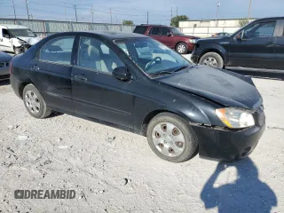 2006 Kia Spectra EX with VIN KNAFE121965264656, listed as a Copart auction lot 69724334 with 101,685 mi miles and Salvage Title. Bid and sale history available at carsss.com. Image 4.