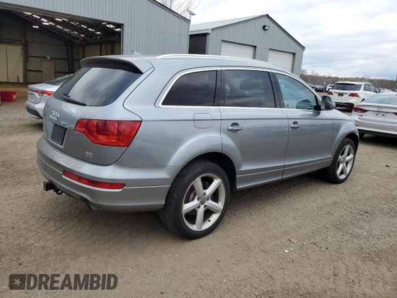 2007 Audi Q7 Premium Plus with VIN WA1EY74L67D091137, listed as a Copart auction lot 79354994 with 141,850 mi miles and Clean title. Bid and sale history available at DreamBid. Image 3.