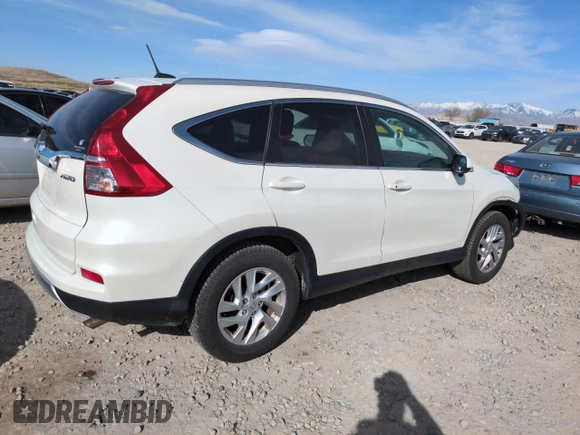 2015 Honda CR-V EX-L with VIN 5J6RM4H7XFL111385, listed as a Copart auction lot 48588225 with 129,162 mi miles and Salvage Title. Bid and sale history available at carsss.com. Image 3.