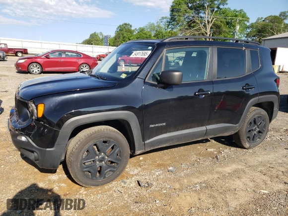 2020 Jeep Renegade Sport z VIN ZACNJBAB5LPL03043, wystawiony jako Copart lot #54917695 z przebiegiem 240 889 mil mil oraz Szkoda całkowita • Salvage title. Historia ofert i sprzedaży dostępna na DreamBid. Obrazek 1.