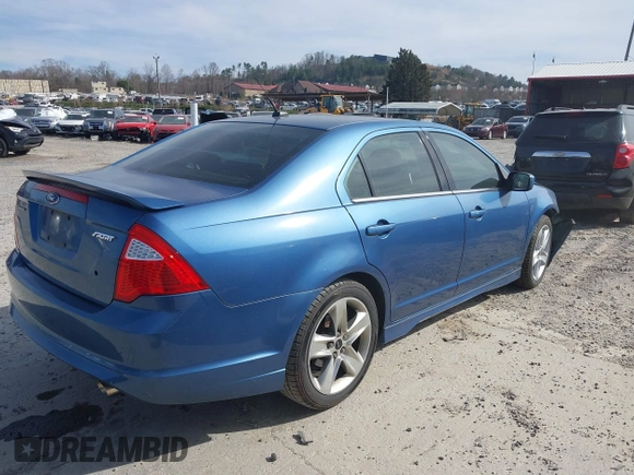 2010 Ford Fusion SPORT with VIN 3FAHP0KC6AR181263, listed as a IAAI auction lot 41801667 with 162,431 mi miles. Bid and sale history available at carsss.com. Image 4.